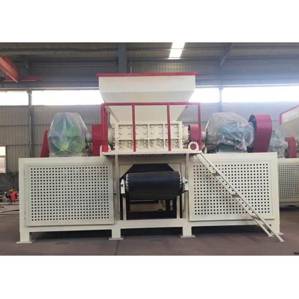 Alloy Blades 2 Shaft Small Paper Shredder Machine For Garbage Disposal System