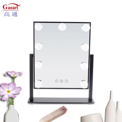 Logotipo extra Sim Top Fashion lâmpada LED em cromo decoração de casa maquiagem vaidade com espelho de Hollywood