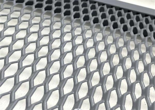2.5mm Hexagonal  Hole Flattened Aluminum Expanded Metal Mesh Abrasion Proof