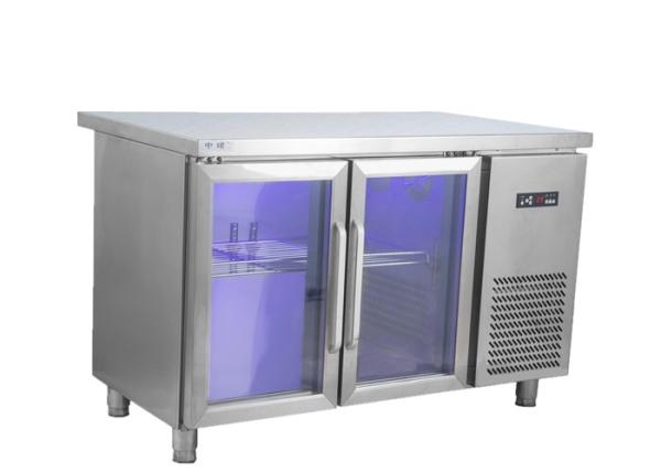 Luz azul de aço inoxidável dentro do refrigerador para o armazenamento 320W do alimento