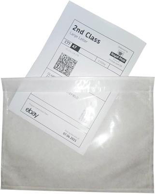 Polyethylene Adhesive Packing Slip Pouch Biodegradable Self Adhesive Shipping Label Pouch Durable