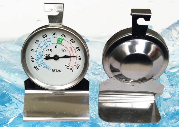 Bimetal Instant Read Thermometer For Freezer Refrigerater Cooler Room With Stainless Steel Cover