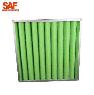Non - Woven Pre Air Filter Aluminum Frame Pleated Panel For Air Conditioning