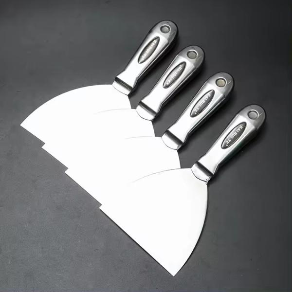 Drywall Tools All Stainless Steel Joint Knife One-Piece Premium Polished Metal Putty Blade