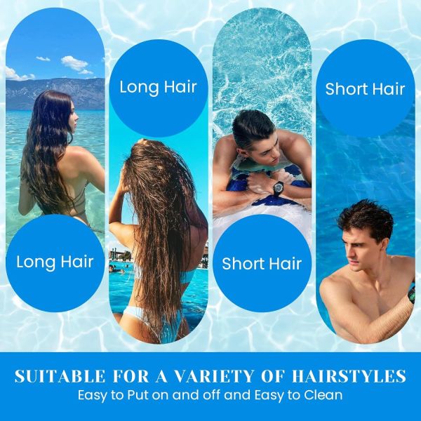 Soft Silicone Anti Slip Waterproof Swimming Cap for Kids and Adults
