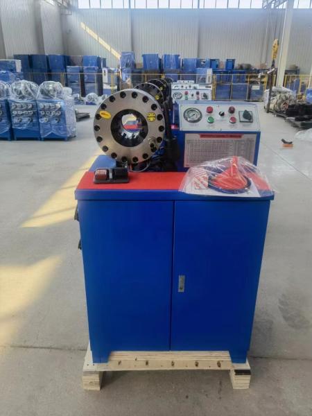 máquina de friso 2 da mangueira 4sp de borracha elevado desempenho do frisador 3kw da mangueira de combustível