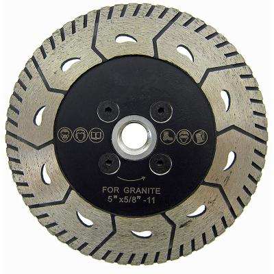 5 Inch 2 In 1 Turbo Diamond Blade Granite Cutting Tools For Both Cutting And Grinding