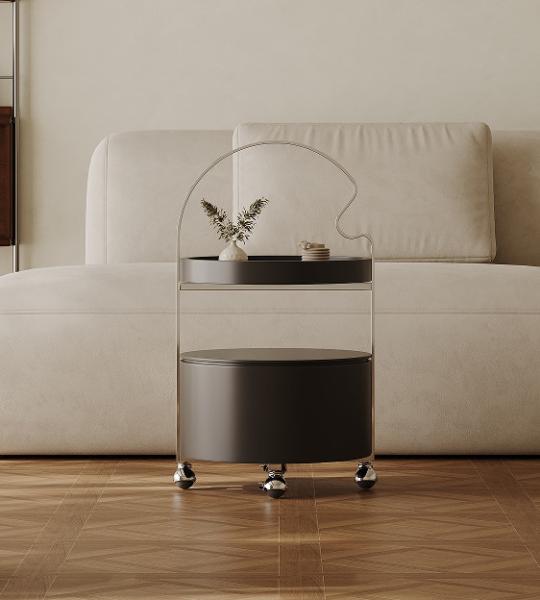 Unique Metal Home Side Table Round Shape Office And Cafe Decorative Side Table