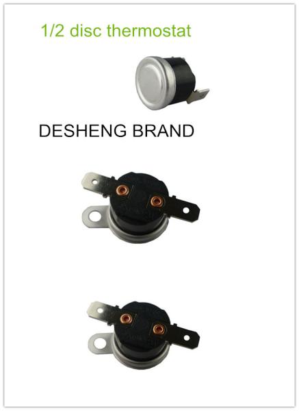 Mini KSD301 Thermostat 16A / 250V 1/2 Disc Thermal Cutout For Cooker , Dish Washer