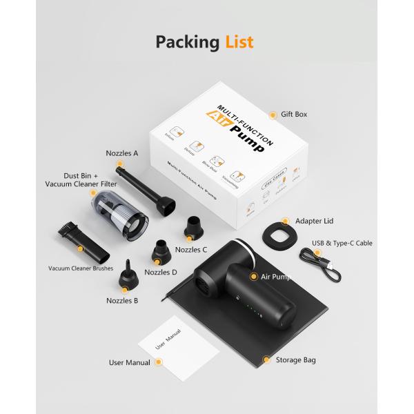 12-вольтовый портативный автомобильный пылесос с 16-футовым кабелем