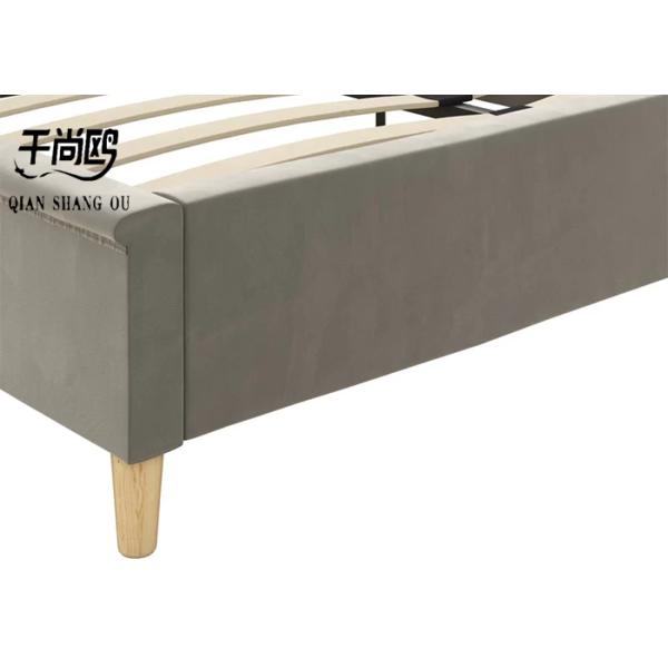 Sturdy / Soft Tall Upholstered Bed Affordable For Apartment / Hotel