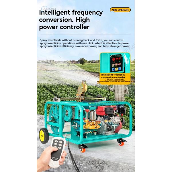 Diesel electric start agricultural high-pressure orchard pesticide sprayer