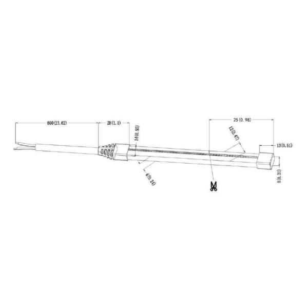 V-2 Flame Resistant Outdoor LED Rope Lighting 6mm Wide Stable Reliability