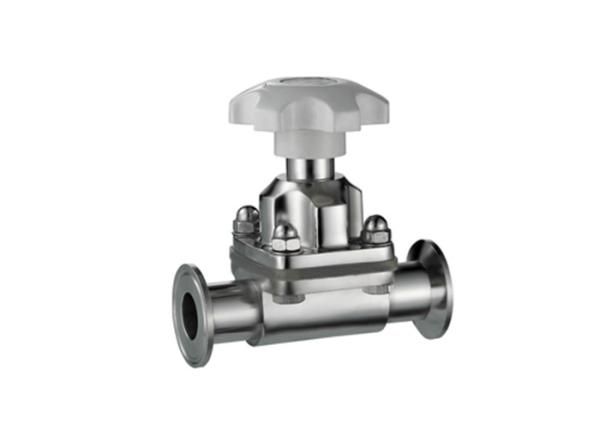 Tri - Clover / Clamp Diaphragm Stainless Steel Valves EPDM Sealing For Food / Brewery
