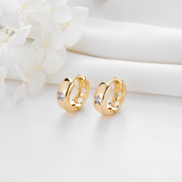Womens Earrings Trendy Jewelry Latest Arrivals 2024 Korean Dangle Hoop Ear Rings Jewelry Women Earrings for Ladies