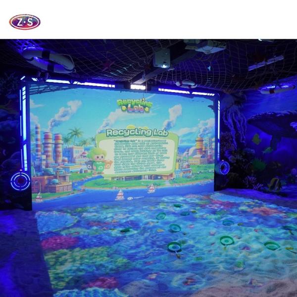 4000 Lumens Interactive Projection Games AR Beach Motion Activated Technology