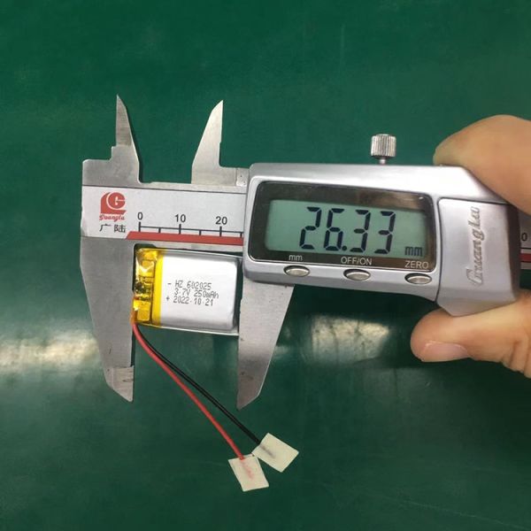 3.7V 250mAh IEC62133 CE Certified Lithium Polymer Battery with UN38.3 MSDS for Electronic Devices
