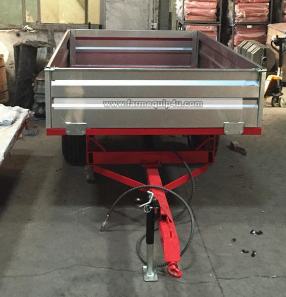 4T2W - 2wheel Dump Trailer With Loading Capacity 4ton;Farm Tractor Box Trailer; Hydralic Tipping Trailer