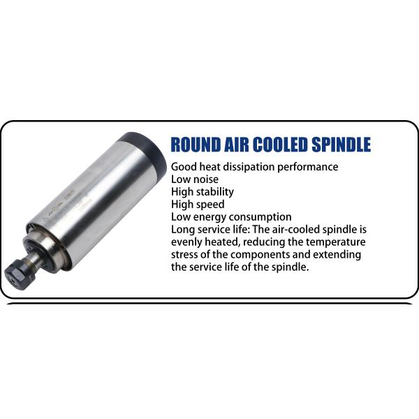 80 мм держатель шпинделя ER20 коллет для CNC-маршрутизатора 2.2KW воздушное охлаждение шпинделя моторный комплект