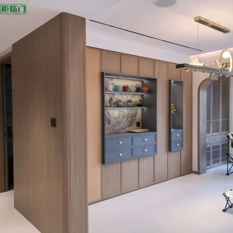 Light Luxury Modern Minimalist Sideboard Cabinet Aluminum Multifunction