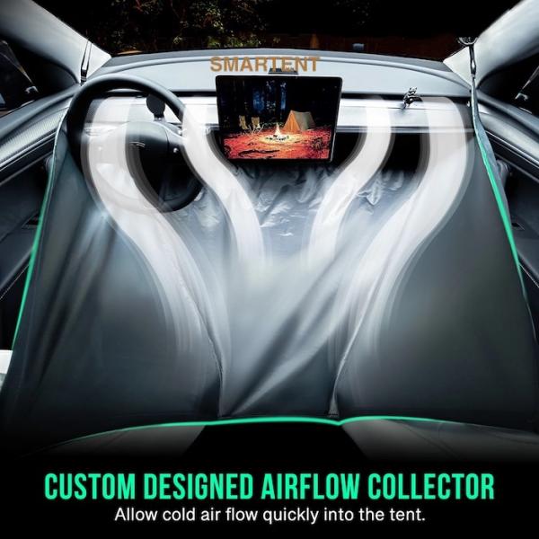 Легкая покрытая полиэстером ПоФибростекленная палатка для кемпинга для Tesla 3 сезон водонепроницаемая серая модель Быстрая установка за 10 минут