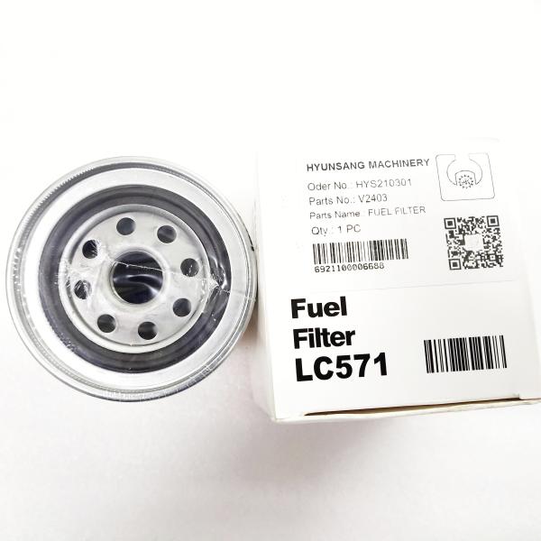 Filtro de combustível V2403 das peças de Kubota KU-04814-06310 KU-9Y021-02153 KU-1A021-60017 KU-1G485-99353