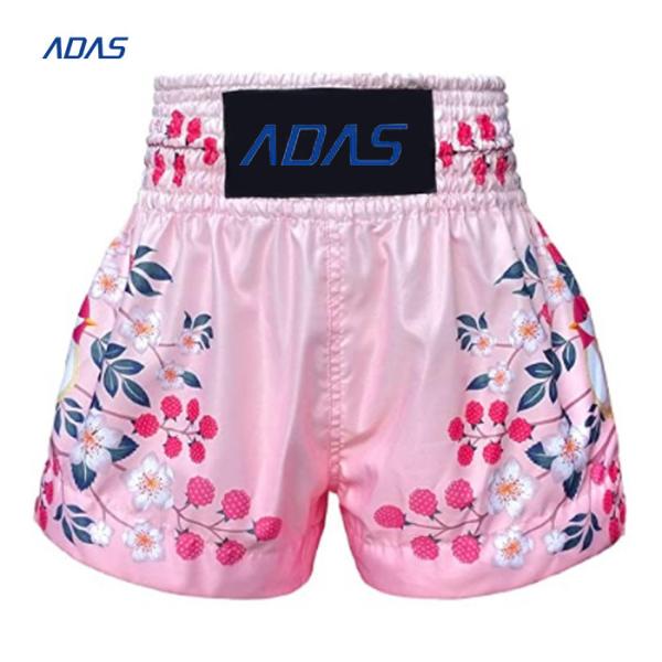 Sublimated MMA Muay Thai Wrestling Mens Polyester Shorts Dyed Sportswear Oem