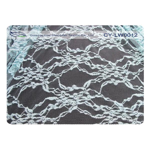 Scalloped Cotton Nylon Lace Fabric 