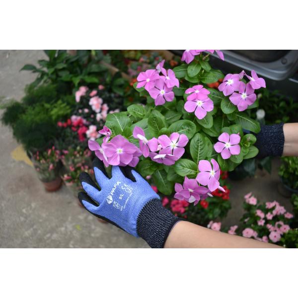 Anti Slip Construction Knit Wrist Elastic Latex Gloves