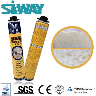 General Purpose Pu Foam Adhesive Spray Adhesive Sealant For Building Holes Filling Seal