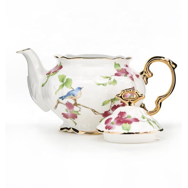 2 литровый керамический чайник керамический цветочный чайник большой вместимости для послеобеденного чая