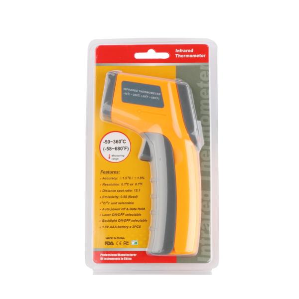 GM360 Non Contact Portable -50°C to 360°C Digital Infrared Thermometer For Industrial Temperature Measurement