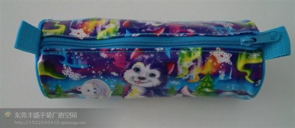 Eco Friendly Cute Pencil Cases , Draw / Pull Closure Roll Up Pencil Case