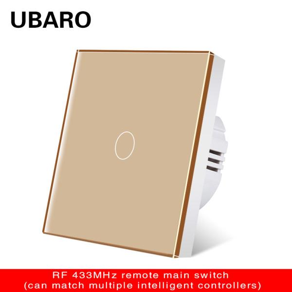 Smart Tempered Glass Remote On/Off Switch with LED Indicator