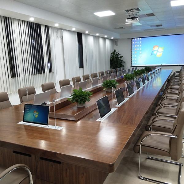Professional Conference Motorized Pop up Monitor Hidden Desk Lcd Monitor Lift Mechanism