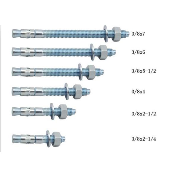 Анкерный болт покрынный цинком специальности оборудования крепежных деталей конструкции экрана M12