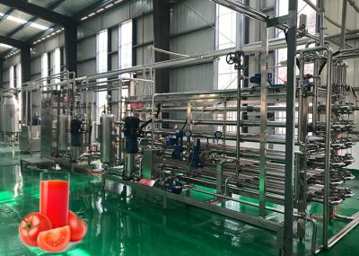 Linha de produção máquina da pasta de tomate da eficiência elevada da esterilização da pasta de tomate