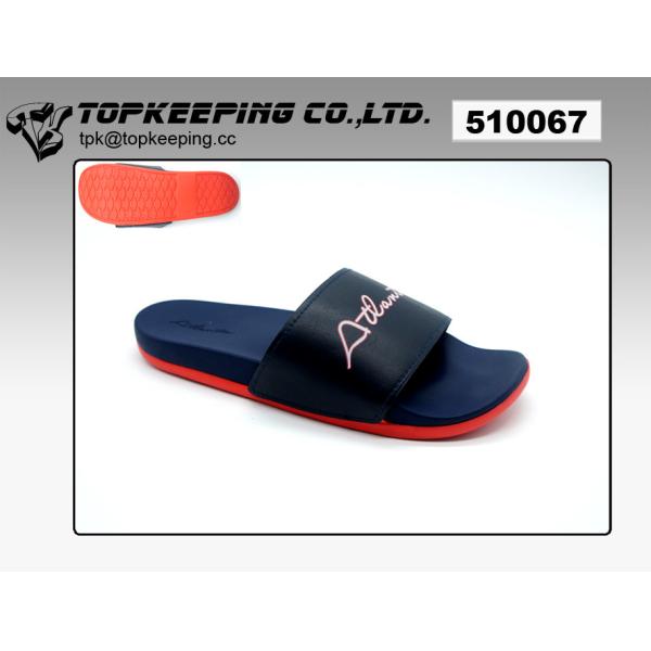 Navy Foot Wear Adult Sliders Soft PU Sole Slide Slipper
