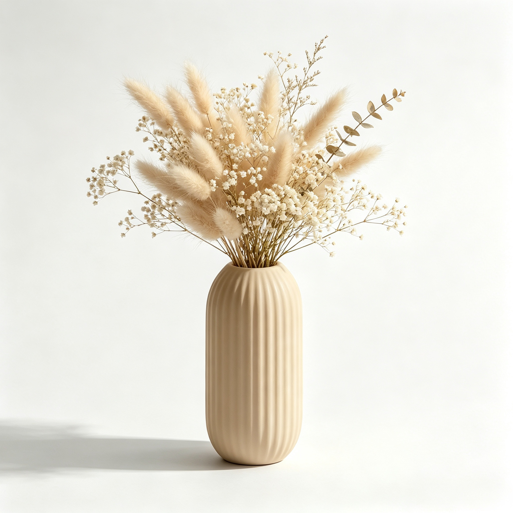 Nordic Matte 3d Printed House Decor Living Room Straight 3d Print Flower Vase