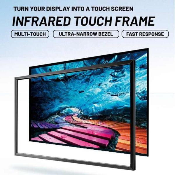 55 Inch Infrared Touch Screen with DC 5V Power and 8ms Response Time for Interactive Displays