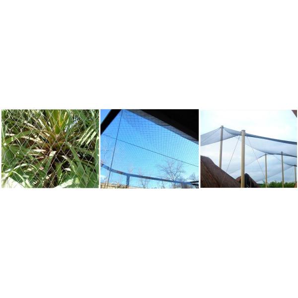 316 Bridge Stair Railing Safety Net Knotted Black Oxide Architectural Metal Mesh