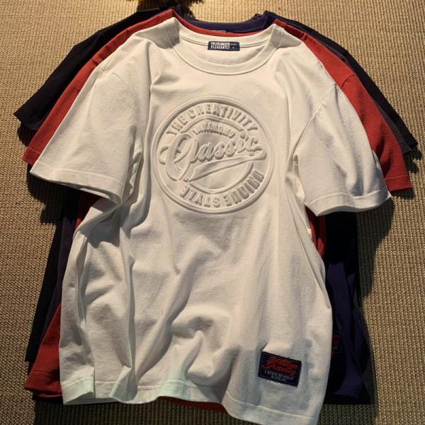 Custom Design Vintage Men's T-Shirt 3D Puff Print Breathable 180Grams Polyester Fiber