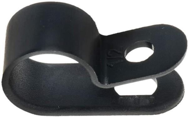 Plastic R Type Cable Clip Clamp ROHS Approved For 13.2mm Plastic Cable Clips