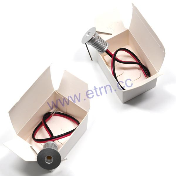 DC12V 1W Round Super MINI LED Single Downlight LED Cabinet Light Spotlights Big Shining
