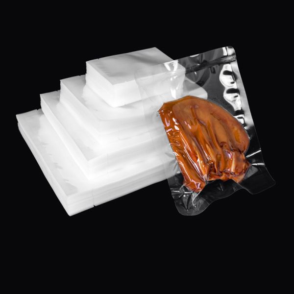 Custom Print Vacuum Bag Transparent PET PA PE Plastic Bag Food Packaging Heat Shrink Vacuum Seal Bag