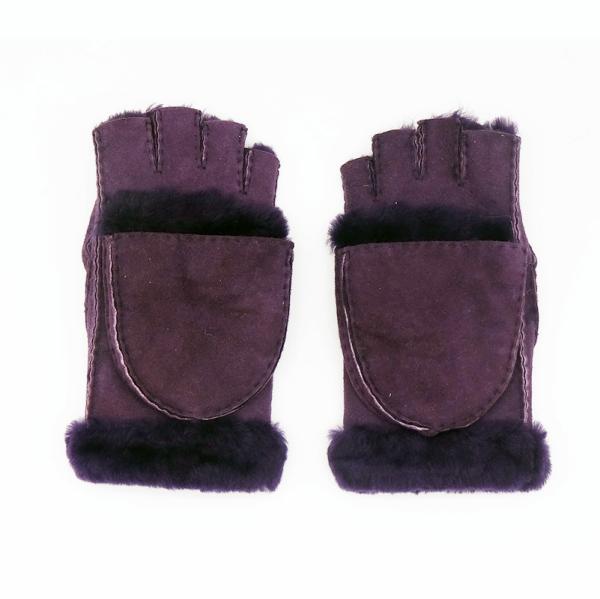 Multifunctional Sheep Skins Leather Mittens Touch Screen With Fingers