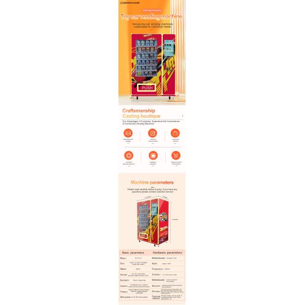 Smart LED Illuminated Toy Car Dispenser Vending Machine with Custom Design