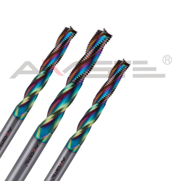 DLCコーティング タングメンカービッド ツール 0.6μm 0.8μm 粗末化および仕上げエンドミール