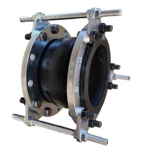 DN250 EPDM シングルボール 強化ゴム 柔らかい拡張 関節 ロープ棒付き移動式ラグ