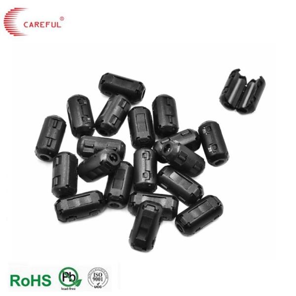Black Clamp Core Careful Company Advanced Technology Filter To Cable Ni-Zn Ferrite Core